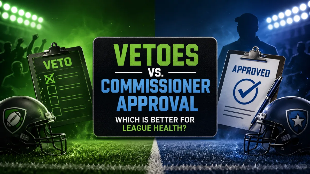 Vetoes vs. Commissioner Approval: Best League Setup