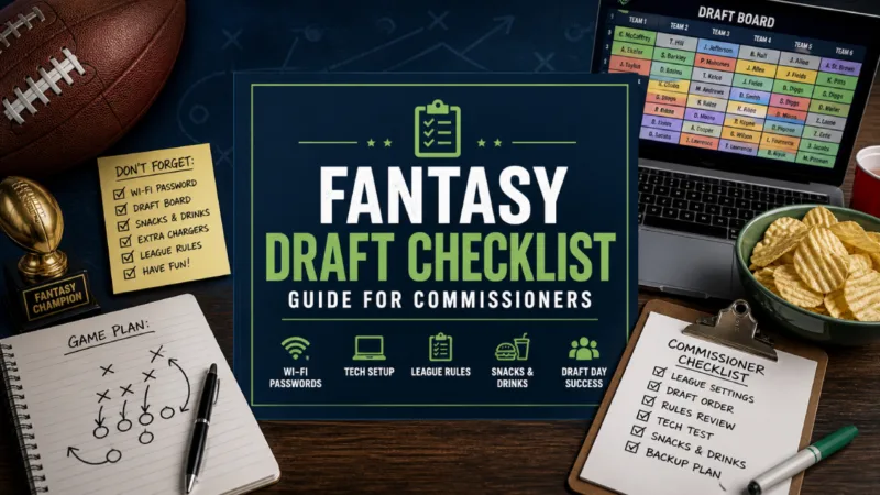Fantasy Draft Checklist for Commissioners: A Beginner’s Guide