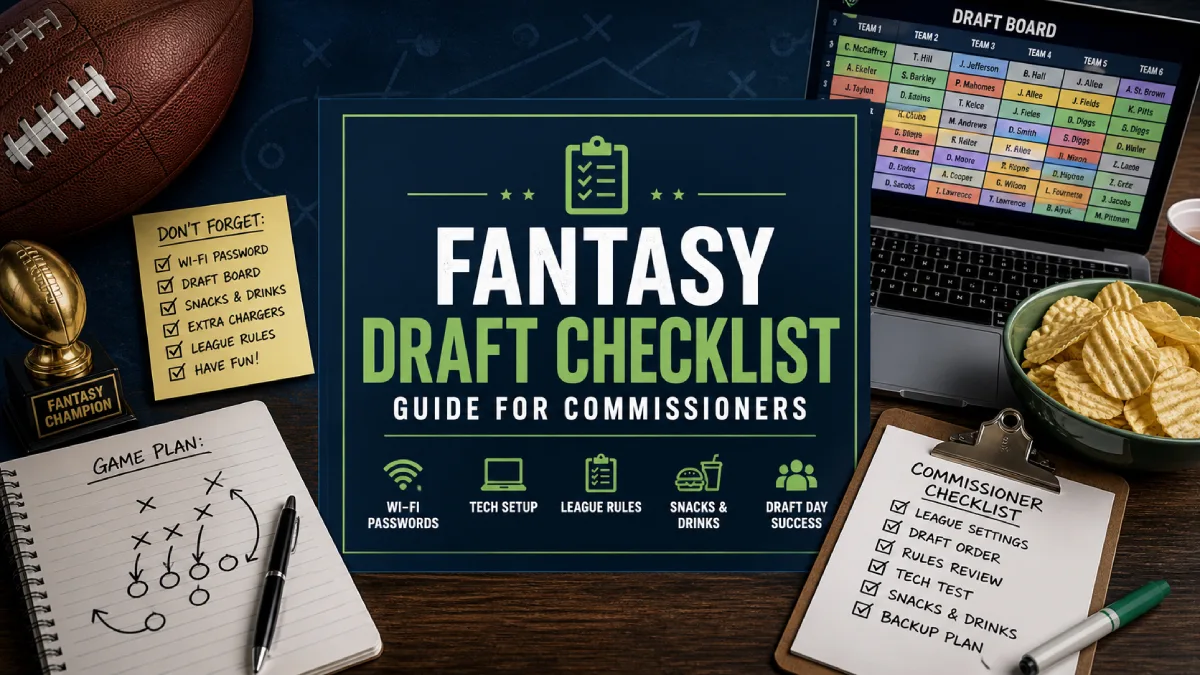 Fantasy Draft Checklist for Commissioners: A Beginner’s Guide